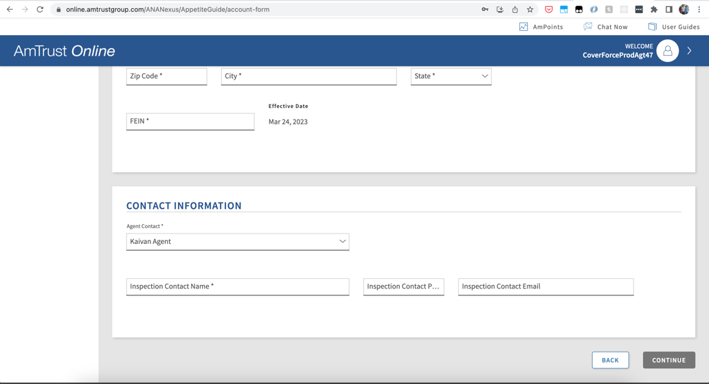 AmTrust - Find direct appointment information