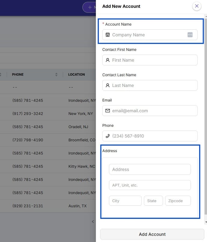 Creating Account 2