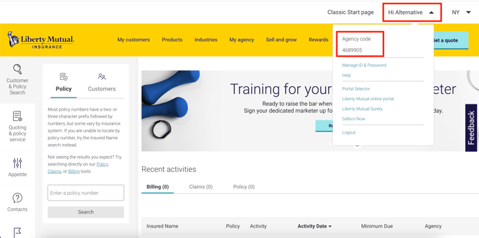 Liberty Mutual Agent Portal