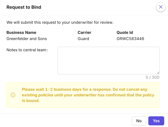 Request to Bind 2