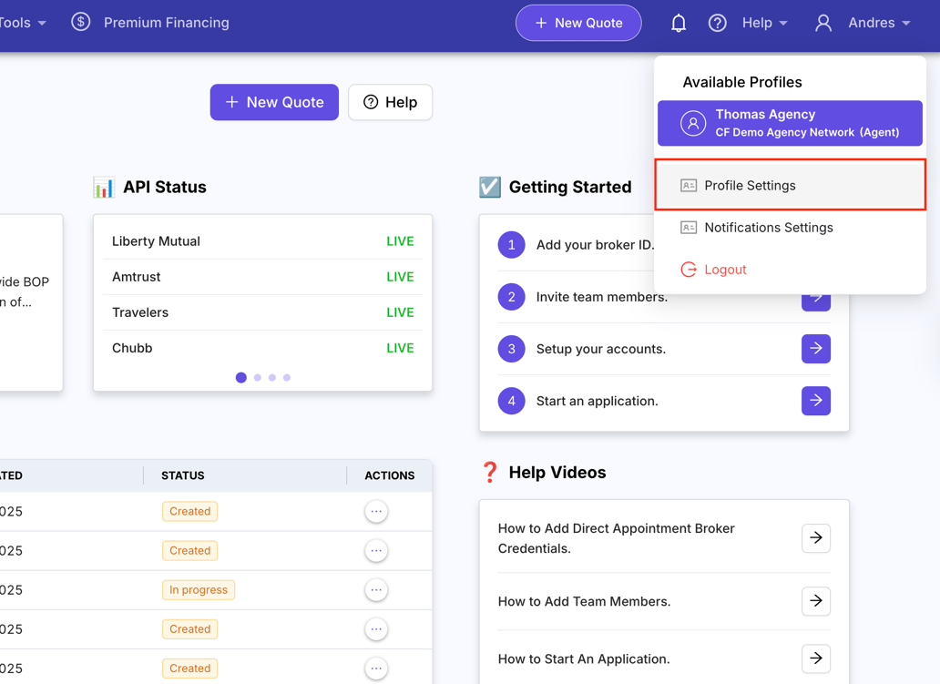 Editing Your Profile Information